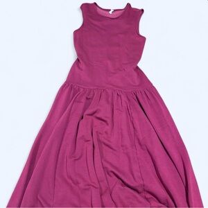Casual Maroon Sleeveless Women’s Dress